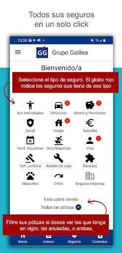 Android application GGCliente screenshort