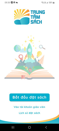 Android application Trung Tâm Sách screenshort
