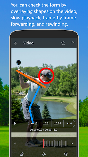Android application G-Swing -Golf swing check screenshort