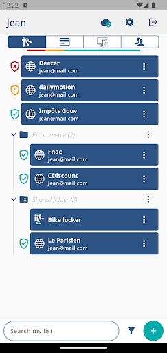 Android application UpSignOn screenshort