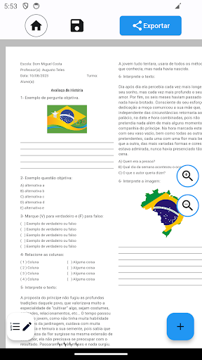 Android application Criar Material Didático Pro screenshort
