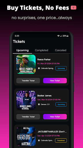 Qoncert: Live Shows Screen 3
