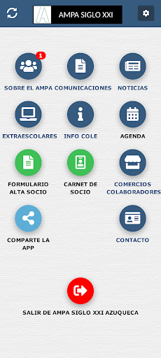 Android application AMPA Siglo XXI Azuqueca screenshort