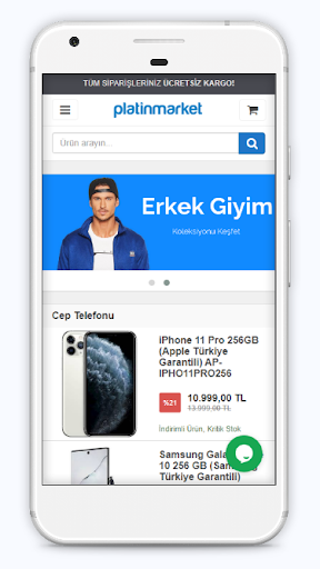 Android application PlatinMarket - Demo screenshort
