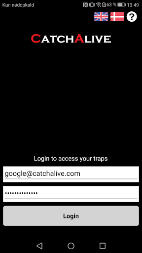 Android application CatchAlive screenshort