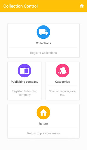 Collection Control Screen 3