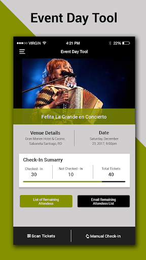Vtixonline Check-In Screen 3