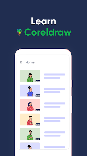 Android application Learn Coreldraw screenshort