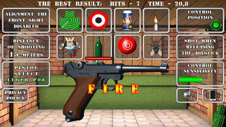 Pistol shooting simulator