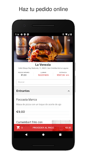 Android application La Venezia screenshort