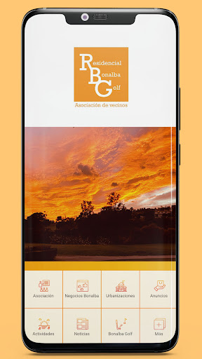 Android application Asociación RBG screenshort
