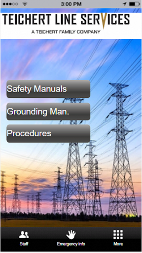 Android application Teichert Line Services screenshort