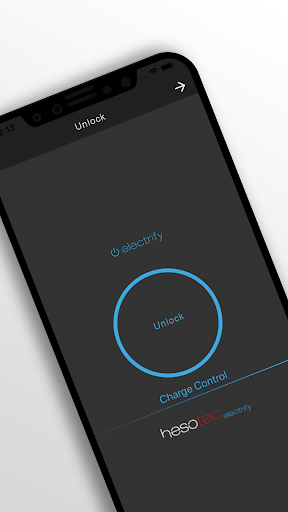 Android application electrify Charge Control screenshort