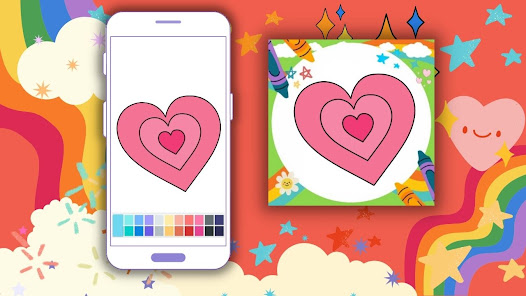 Coloring Book: Heart App 1.1 APK + Мод (Unlimited money) за Android