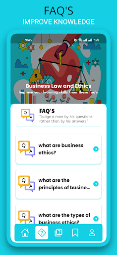 Screenshot of Business Law and Ethics