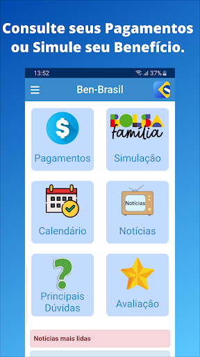 Android application Ben-BR Consulta Bolsa Família screenshort