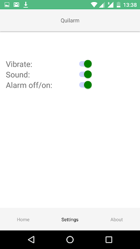 Quilarm Screen 3
