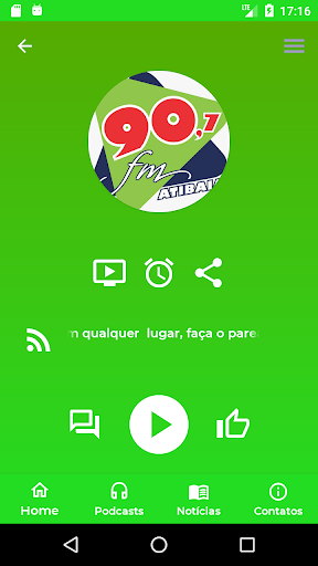 Android application Rádio Atibaia screenshort