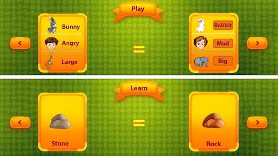 Learn Synonym Words for kids - Similar words Screenshot
