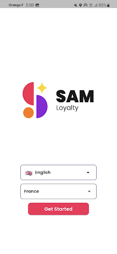 Android application SAM Loyalty Business screenshort