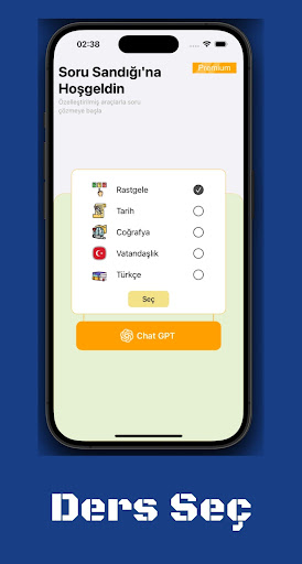 Android application Soru Sandığı screenshort