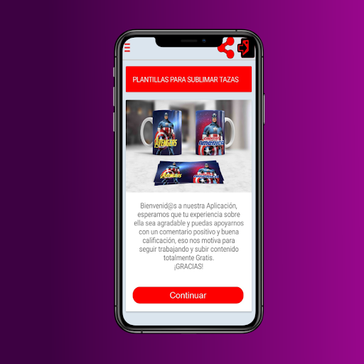 Android application Plantillas Para Sublimar Tazas screenshort