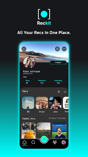 Android application Reckit screenshort