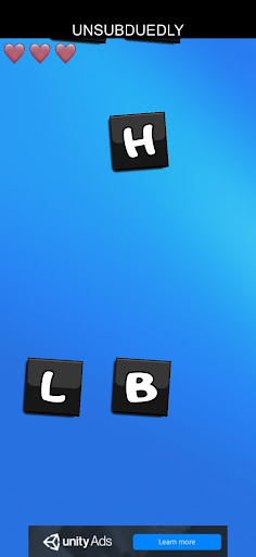 Android application Words Letter Stream screenshort