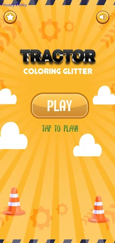 Coloring Excavator Glitter - Screenshot 1