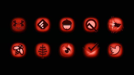 InfraRED – Stealth Red Icon Pack 1.6 Apk 2