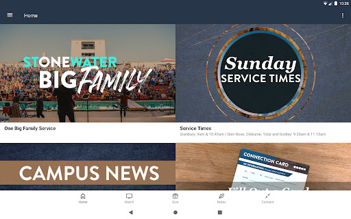 Screenshot of StoneWater Church