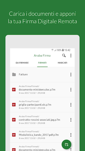 Android application Firma Digitale Edizione ARIA screenshort