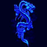 3D blue Dragon 1 icon