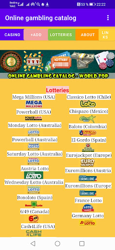 Online gambling catalog