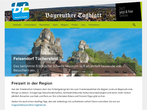 Android application Bayreuther Tagblatt screenshort