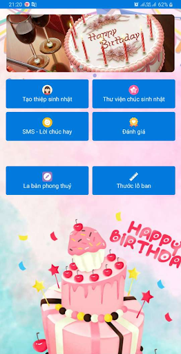 Android application Thiệp Chúc Sinh Nhật screenshort