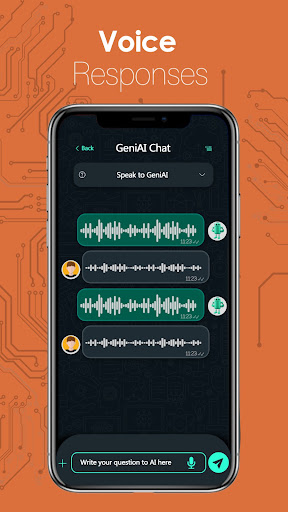 Android application GeniAi Voice Assistant Chatbot screenshort