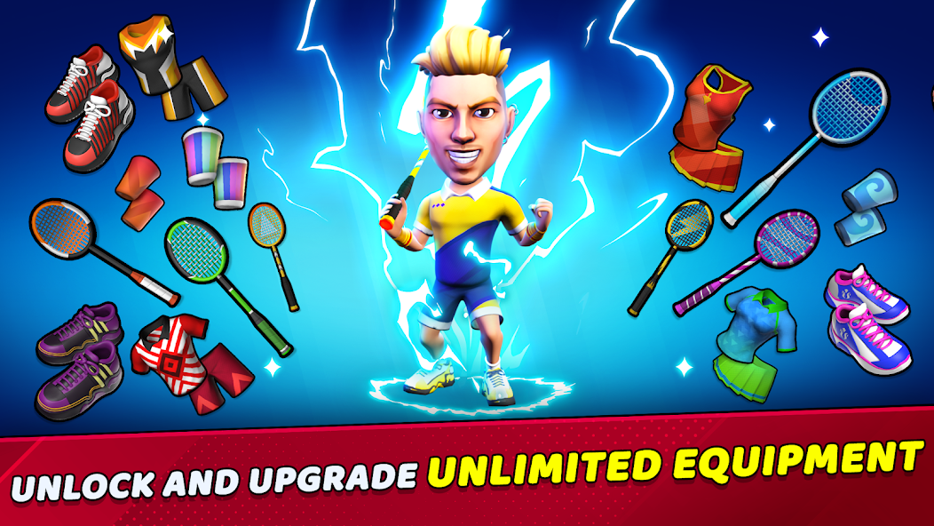 Badminton Clash 3D MOD APK screenshot