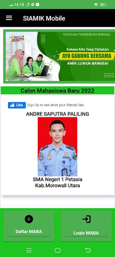 Android application SIAMIK NURMAL LUWUK BANGGAI screenshort