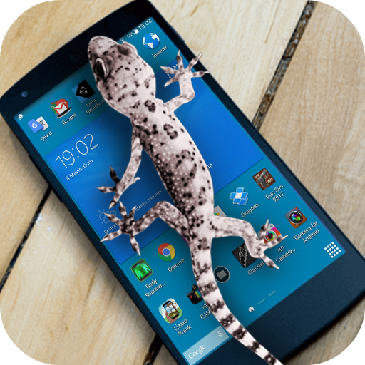 Lizard  on phone  prank 7.1 Icon
