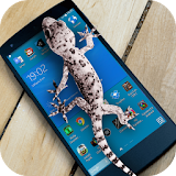 Lizard  on phone  prank icon