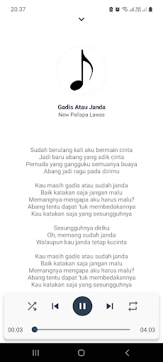 Lagu Pallapa OFFLINE Lirik Screen 3