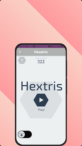 Android application Hexatrix screenshort