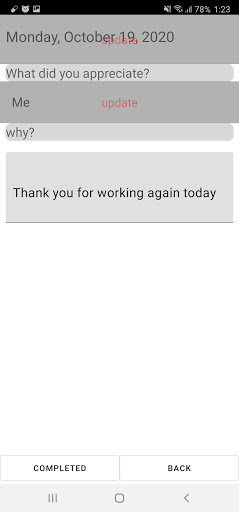 Today Thanks Diary - thank you