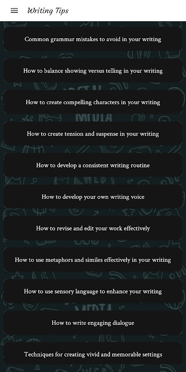 Writing Tips - 1.2 - (Android)