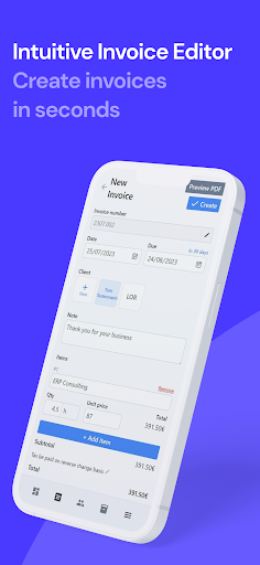Android application LIIN - Easy Invoice Maker App screenshort
