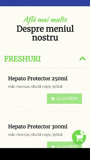 Android application Fresh Life screenshort