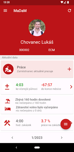 Android application MaDaM screenshort