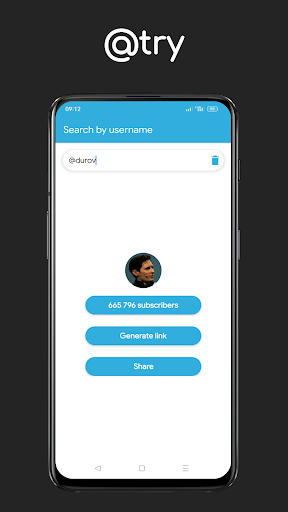 Search username Screen 3