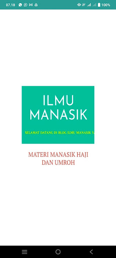 Android application ILMU MANASIK screenshort